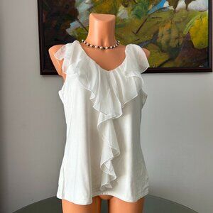 Cache NWT Ivory Sleevless Top